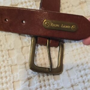 Vintage Ralph Lauren Brown Leather Belt